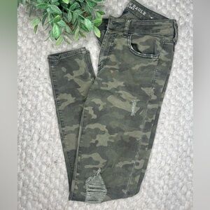 American Eagle Outfitters Camouflage Jeggings Skinny Jeans